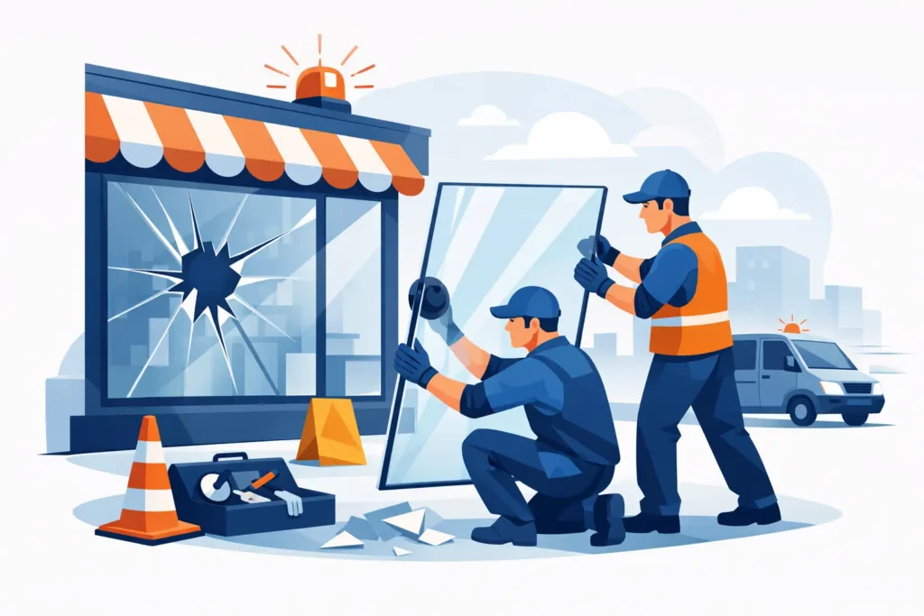 Emergency Shopfront Glass Replacement Fast