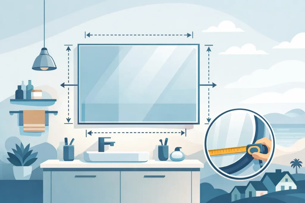 Bathroom Mirror Measurement Guide for Geelong Homes